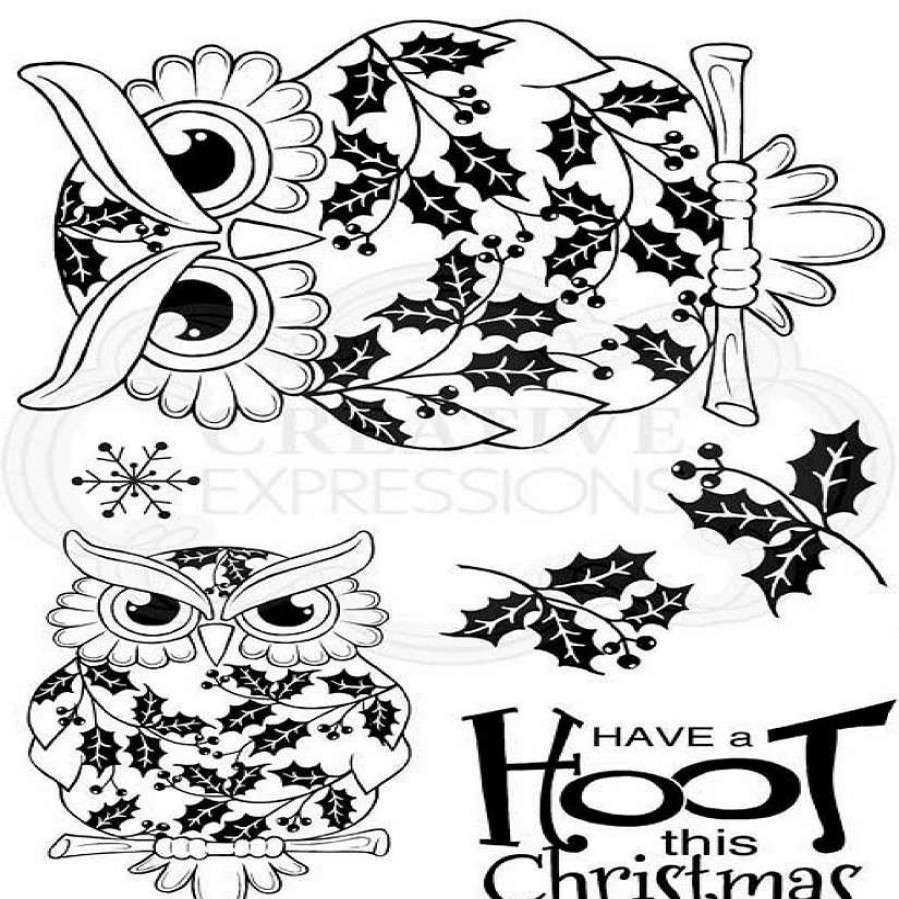 * | Woodware Craft Collection Woodware Clear Singles Christmas Owl