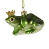 * | Heraldly Glass Frog Christmas Ornament