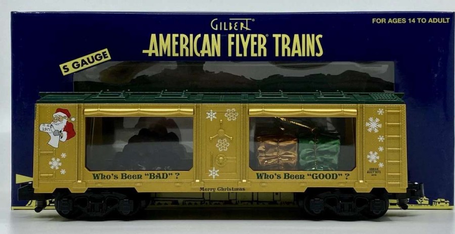 * | American Flyer 6-48844 S Gauge Christmas Good & Bad Mint Car