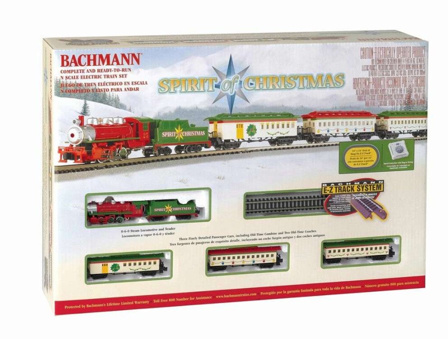 * | Bachmann 24017 Spirit Of Christmas N Gauge Steam Starter Freight Train Set