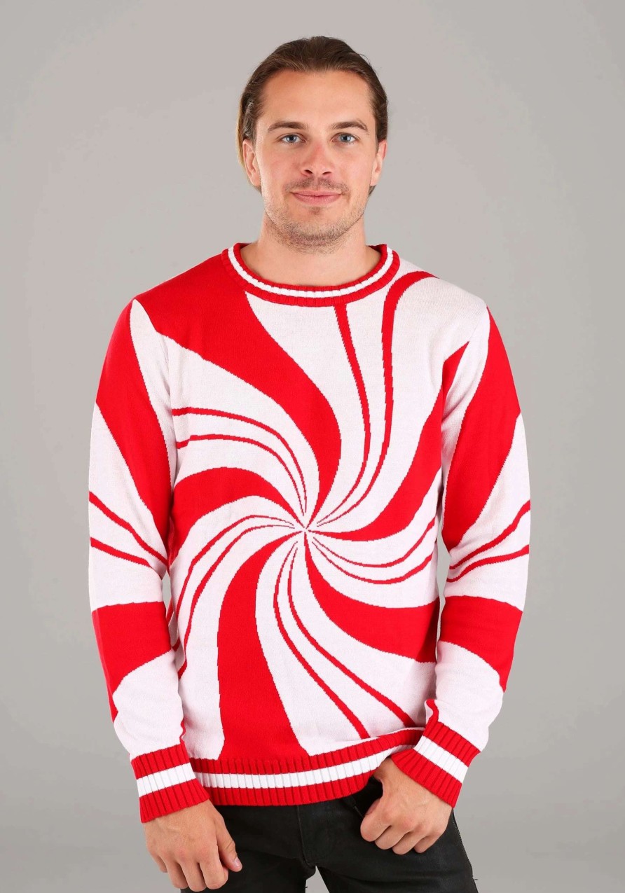 * | Adult Ugly Peppermint Candy Christmas Sweater