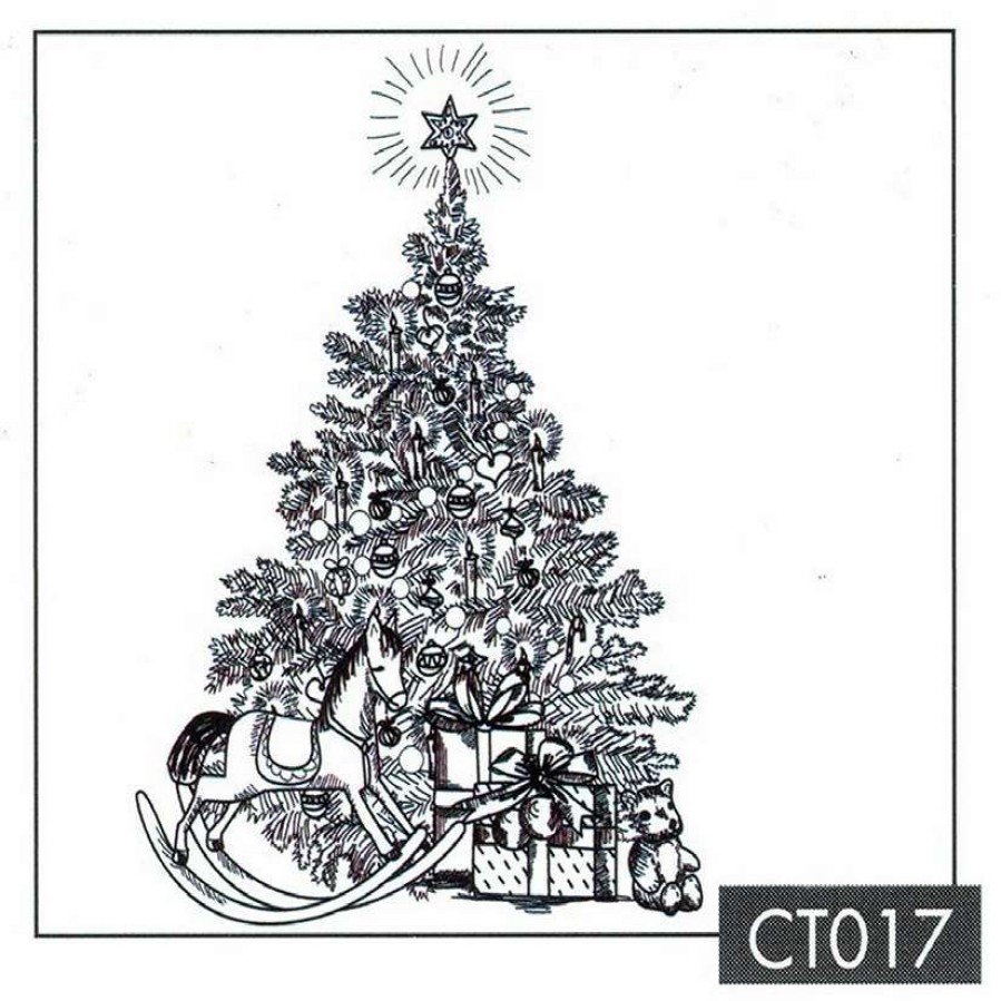 * | Nellie'S Choice Clear Stamp Christmas Time Christmas Tree With Gifts