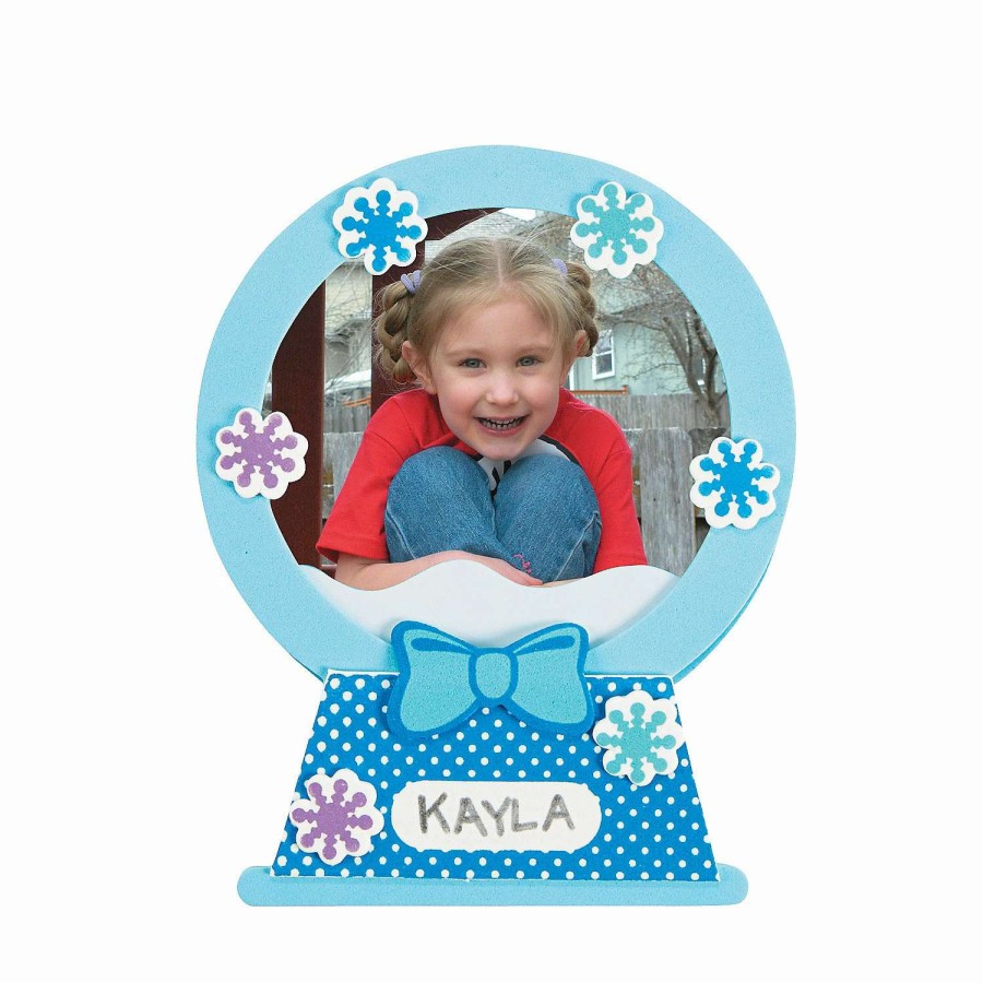 * | Snow Globe Picture Frame Magnet Christmas Craft Kit Makes 12