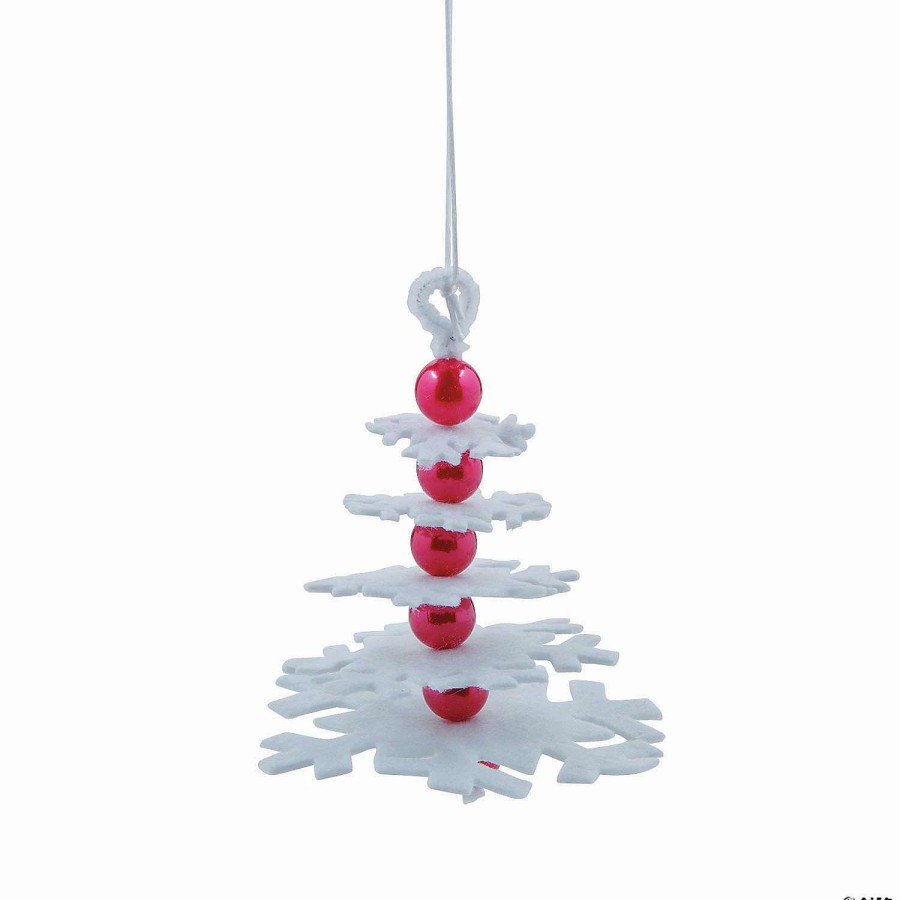 * | Layered Snowflake Christmas Ornament Craft Kit Makes 6