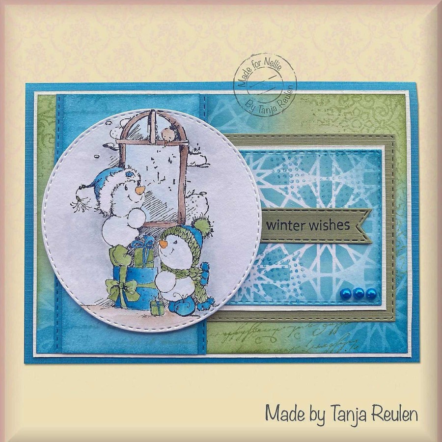 * | Nellie'S Choice Clear Stamp Christmas Time Present Delivery