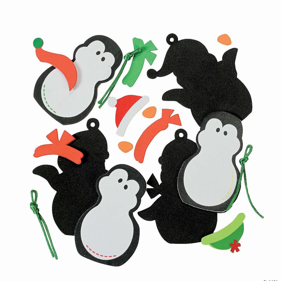 * | Christmas Penguin Ornament Craft Kit Makes 12