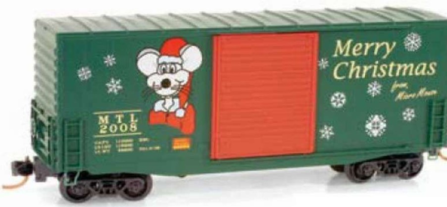 * | Micro-Trains 10100070 N 2008 Christmas Car 40 Hi-Cube Single Door Boxcar #2008 Ln/Box