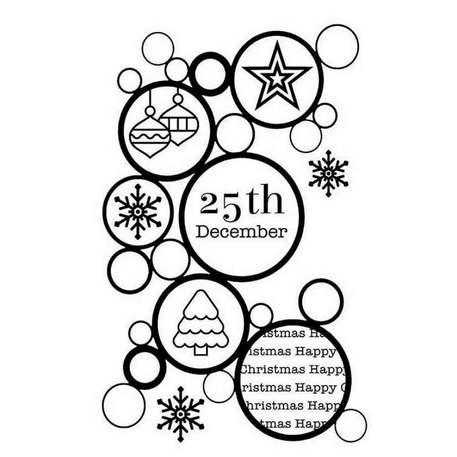 * | Woodware Craft Collection Woodware Clear Singles Christmas Bubbles