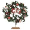 * | 20 Rustic Merry Christmas Wreath & Stand