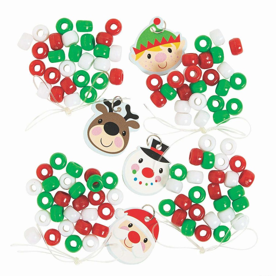 * | Christmas Charm Beaded Bracelet Craft Kit Makes 12