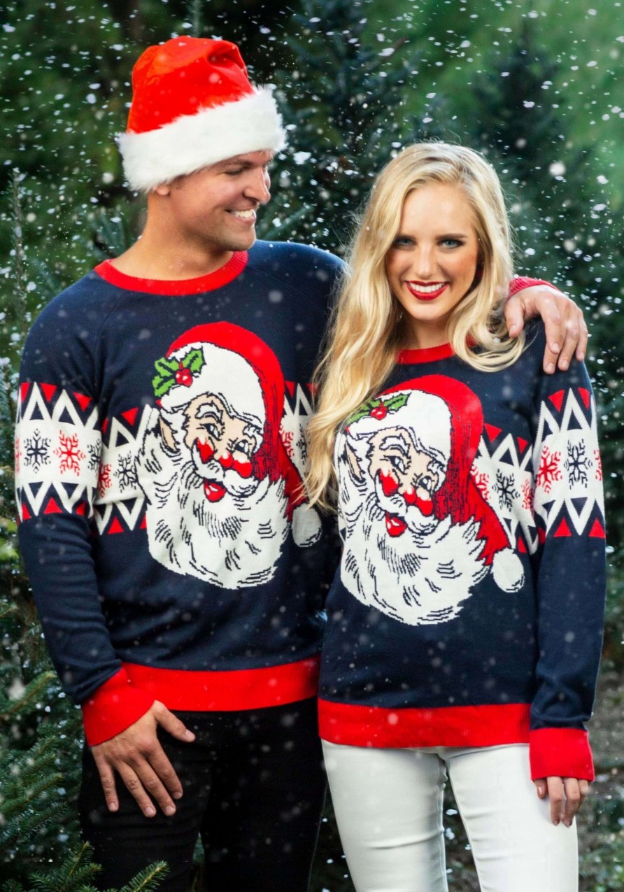 * | Vintage Santa Ugly Christmas Sweater For Adults