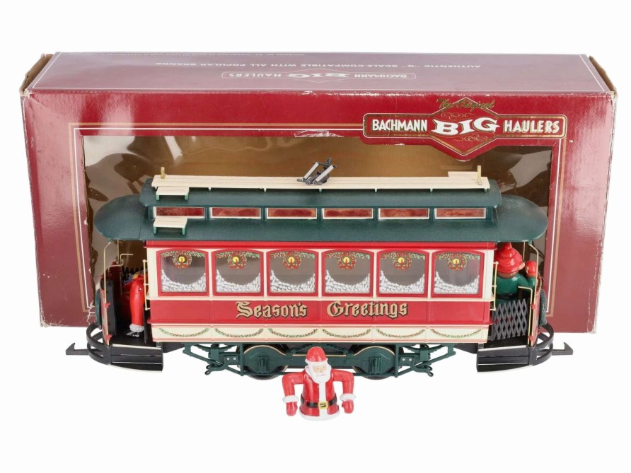 * | Bachmann 93940 G Scale Illuminated Christmas Street Car/Box