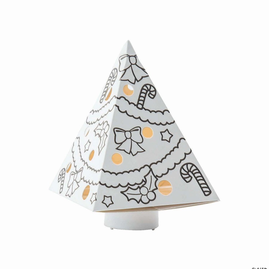 * | Color Your Own Luminary Christmas Trees Craft Kit Makes 12