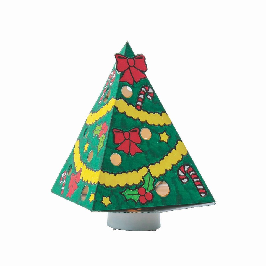 * | Color Your Own Luminary Christmas Trees Craft Kit Makes 12