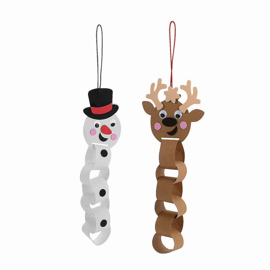 * | Christmas Character Paper Chain Craft Kit Makes 12