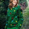 * | 3D Squirrel In The Christmas Tree Ugly Sweater For Adults