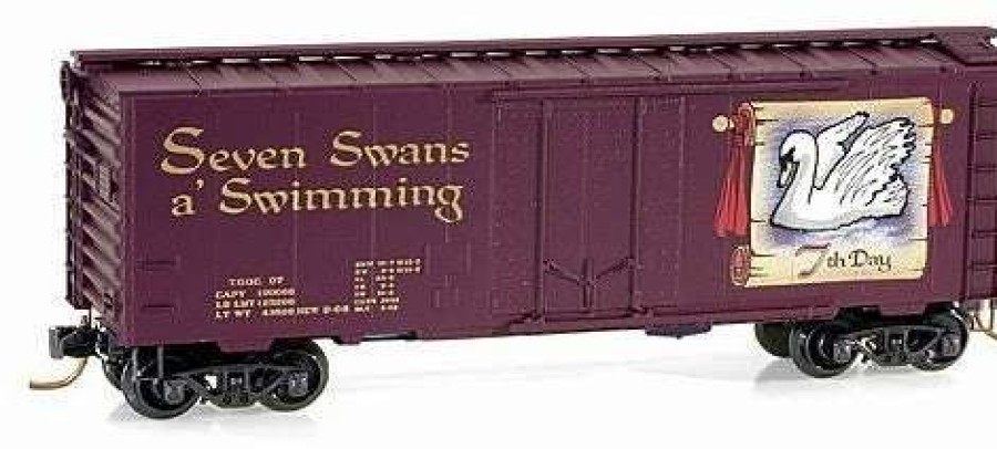 * | Micro-Trains 02100507 N Seven Swans A' Swimming Plug Door Christmas Boxcar #07 Mt/Box