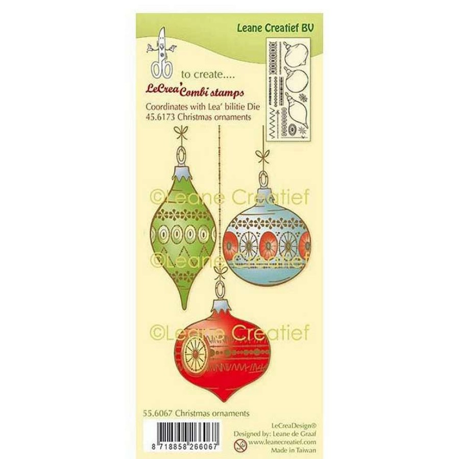 * | Leane Creatief Lecreadesign Combi Clear Stamp Christmas Ornaments