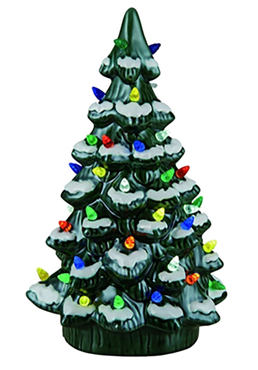 * | Ceramic 14 Light Up Christmas Tree Decor