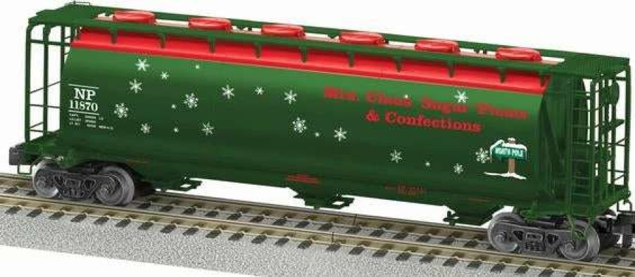 * | American Flyer 6-48664 S Christmas Cylindrical 3-Bay Hopper