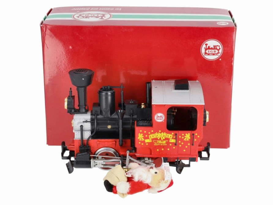 * | Lgb 24211 G Scale Steiff Christmas Steam Locomotive Ex/Box