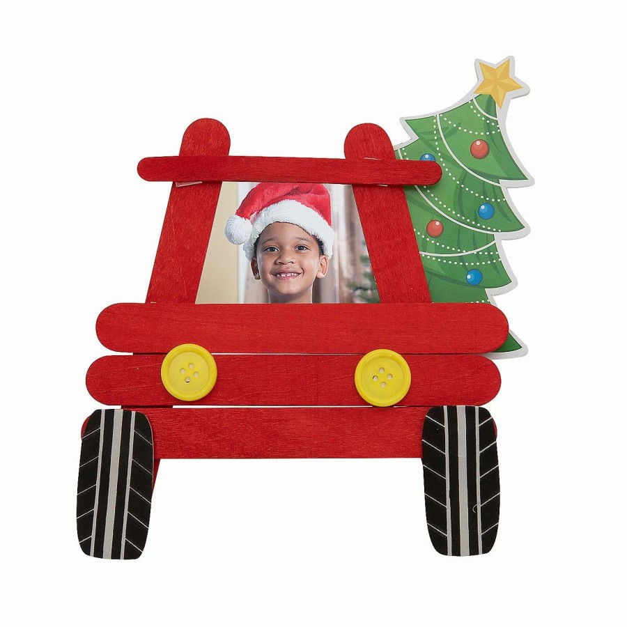 * | Christmas Truck Picture Frame Magnet Craft Kit Makes 12