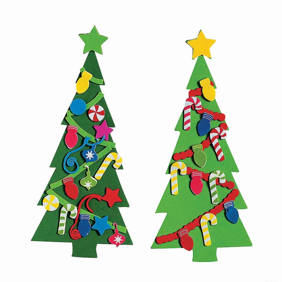 * | Diy Fabulous Foam Christmas Tree Bookmarks 24 Pc.