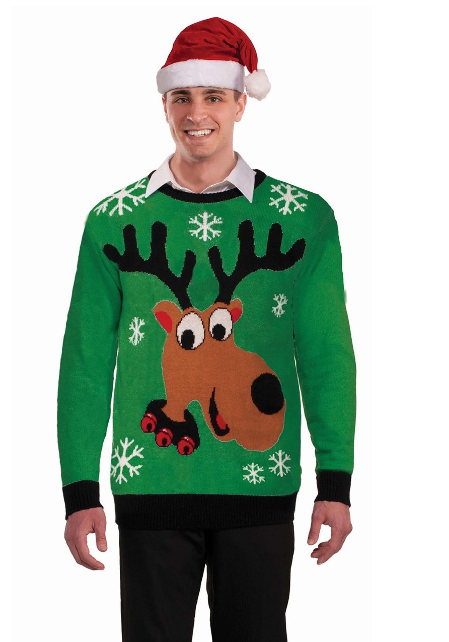 * | Adult Reindeer Ugly Christmas Sweater