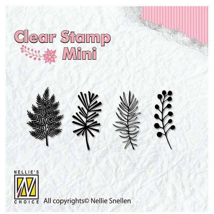 * | Nellie'S Choice Clear Stamp Christmas Branches 1