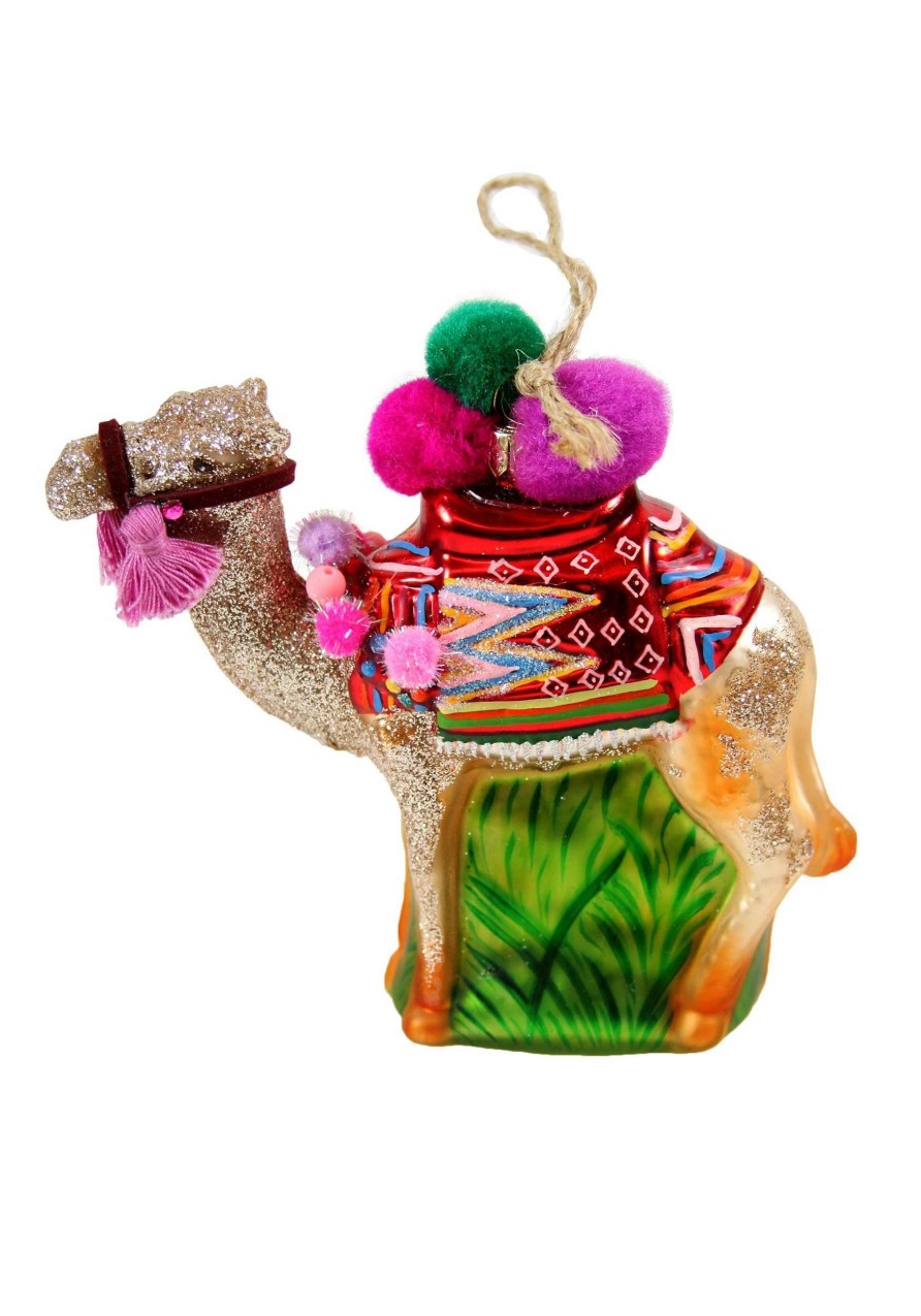 * | Camel Glass Christmas Ornament