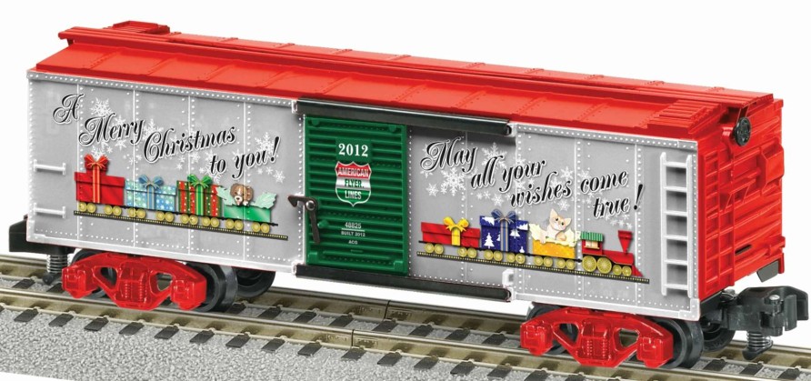 * | American Flyer 6-48825 S Scale American Flyer 2012 Christmas Boxcar