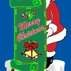 * | Micro Structures 882018 Ho/O Merry Christmas Santa Animated Neon Sign