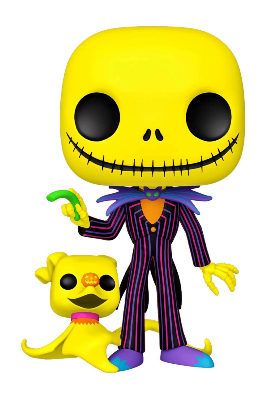 * | Funko Pop! Jumbo: Nightmare Before Christmas- Black Light Jack & Zero Vinyl Figure