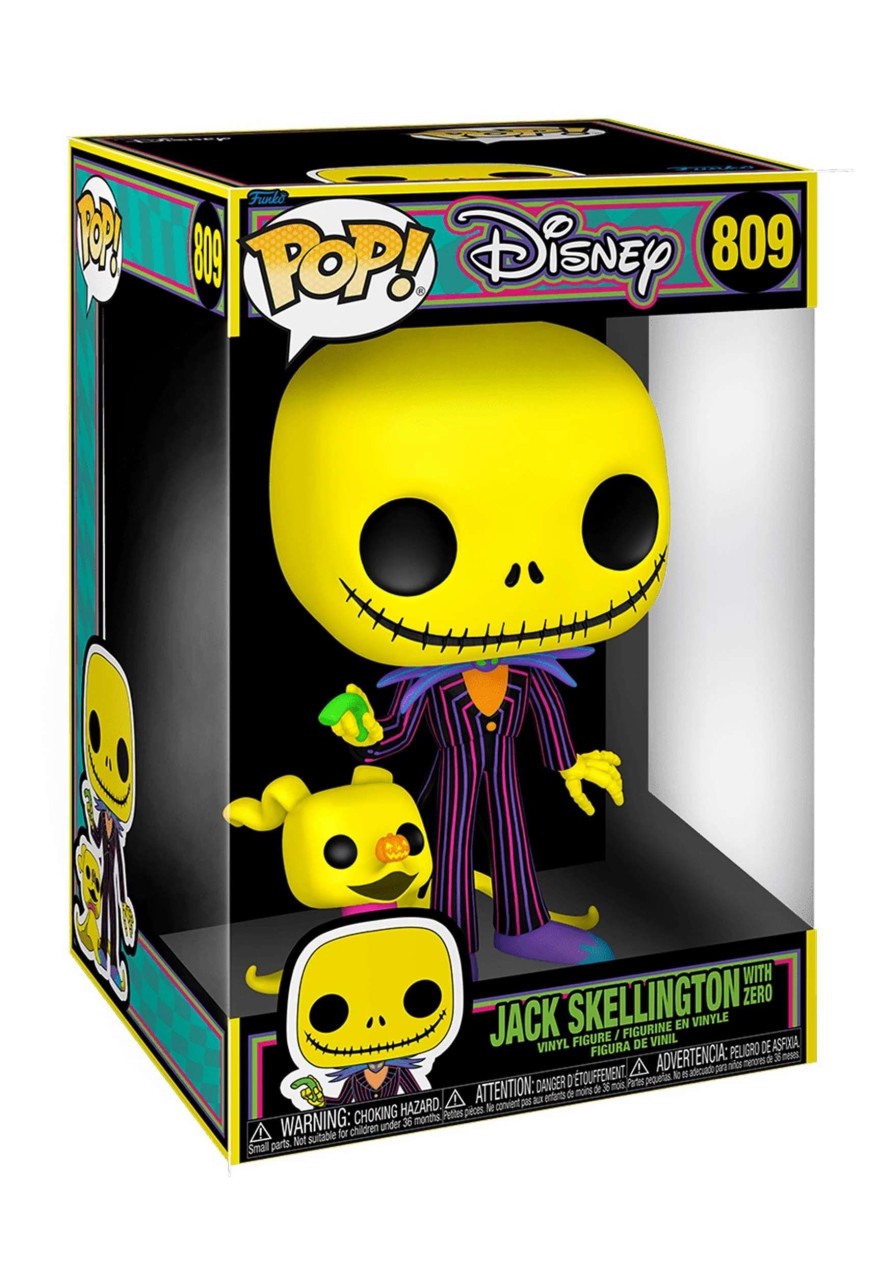 * | Funko Pop! Jumbo: Nightmare Before Christmas- Black Light Jack & Zero Vinyl Figure