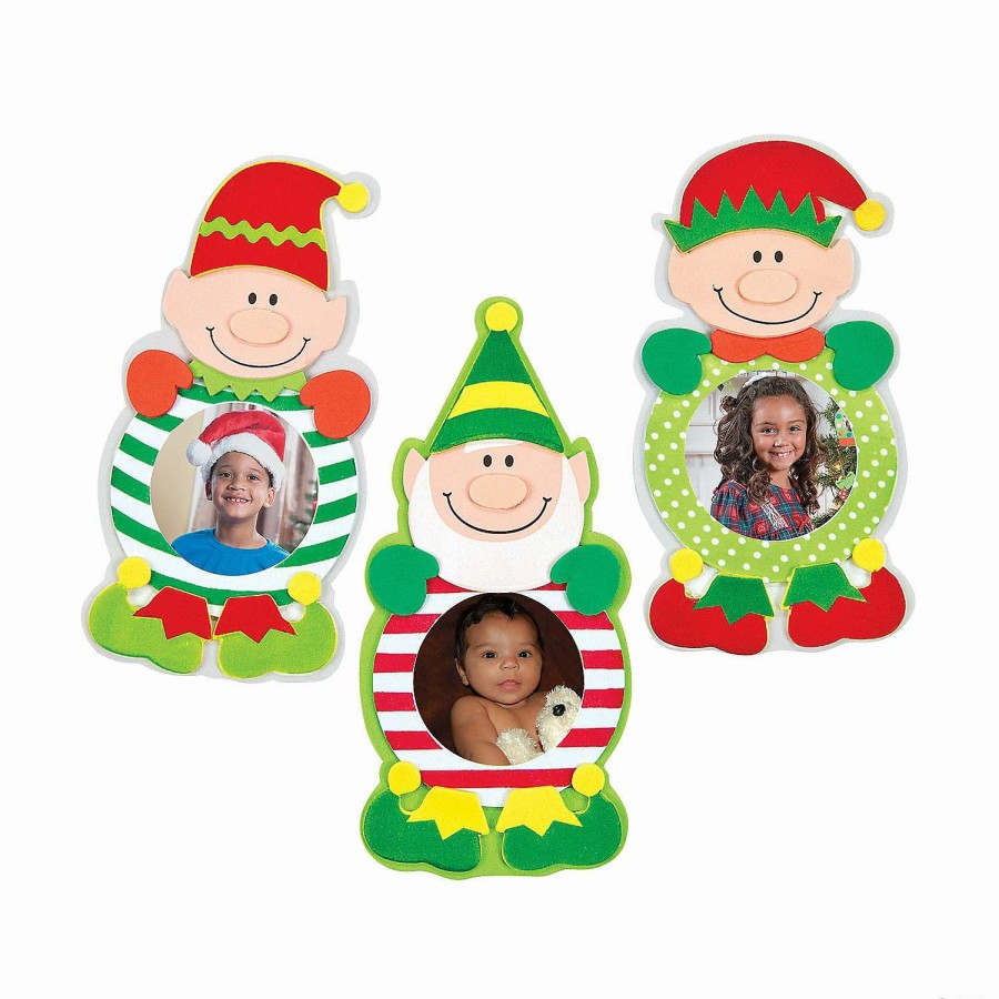 * | Christmas Elf Picture Frame Magnet Craft Kit Makes 12