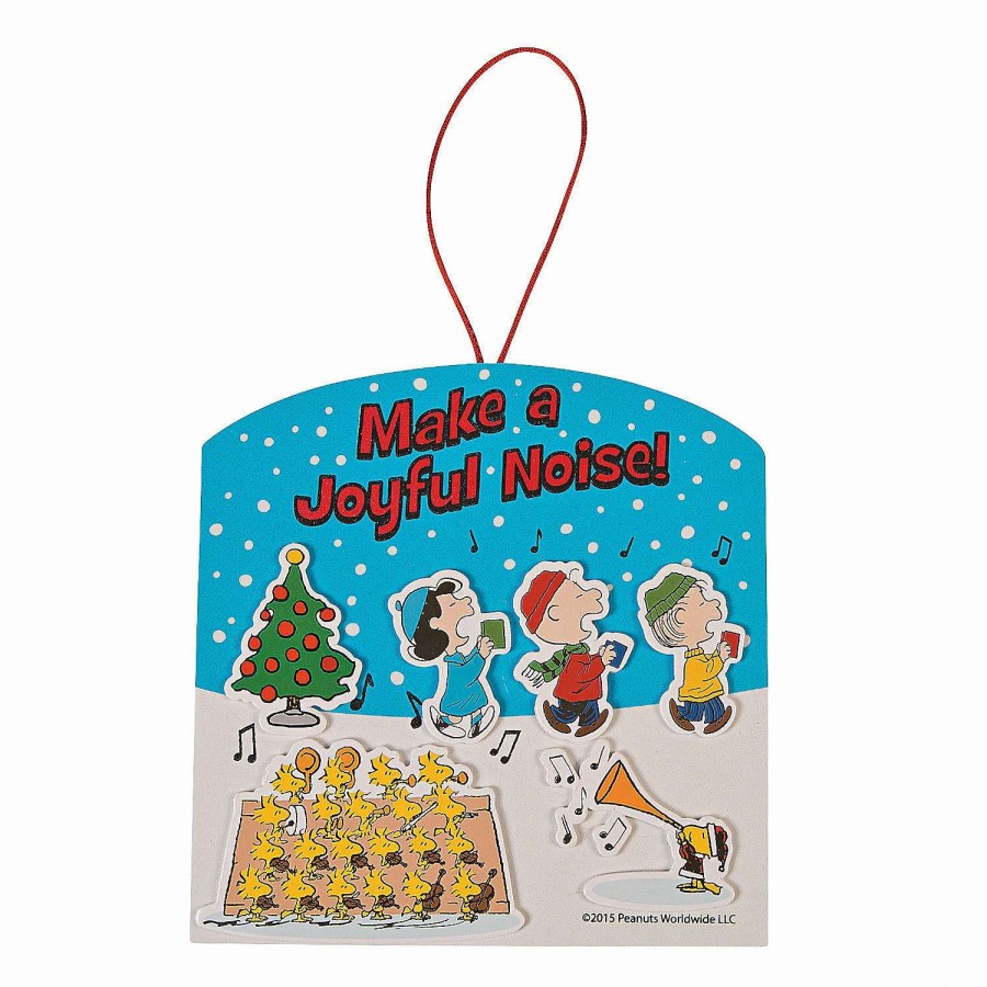 * | Peanuts Make A Joyful Noise Christmas Sign Craft Kit Makes 12