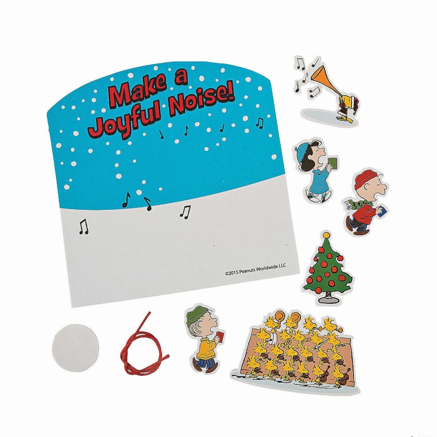 * | Peanuts Make A Joyful Noise Christmas Sign Craft Kit Makes 12