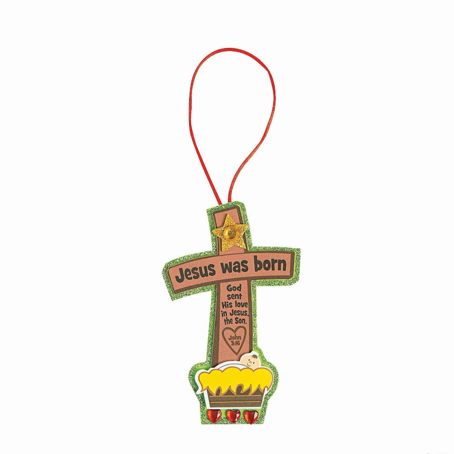 * | Jesus Was Born Christmas Ornament Craft Kit Makes 12