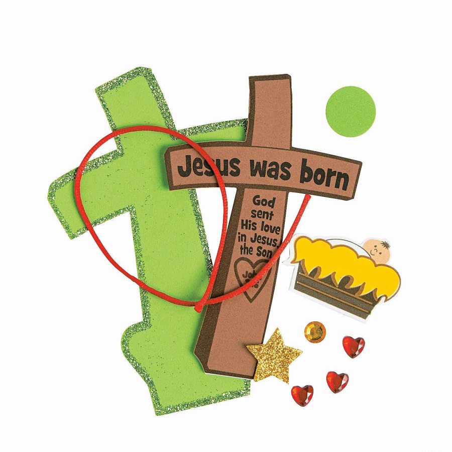 * | Jesus Was Born Christmas Ornament Craft Kit Makes 12