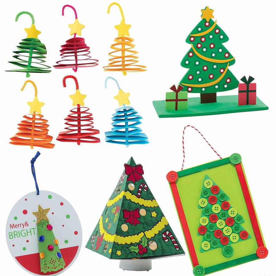 * | Christmas Tree Craft Kit For 12