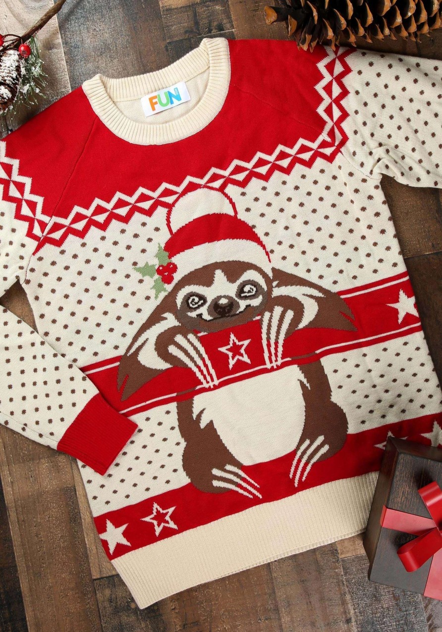 * | Adult Ugly Sloth Christmas Sweater