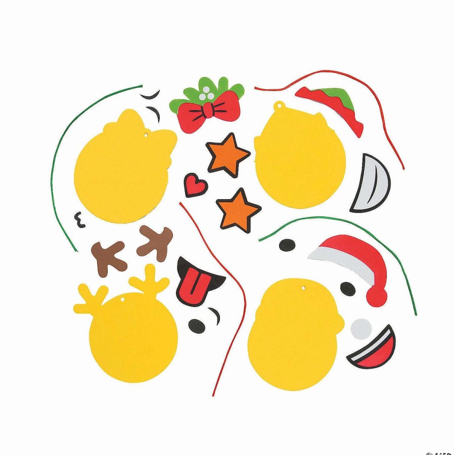 * | Christmas Emoji Ornament Craft Kit Makes 12