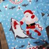 * | Santa Vs Shark Ugly Christmas Costume Sweater For Men