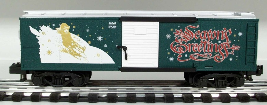 * | American Flyer 6-48342 S Gauge 2001 Christmas Boxcar