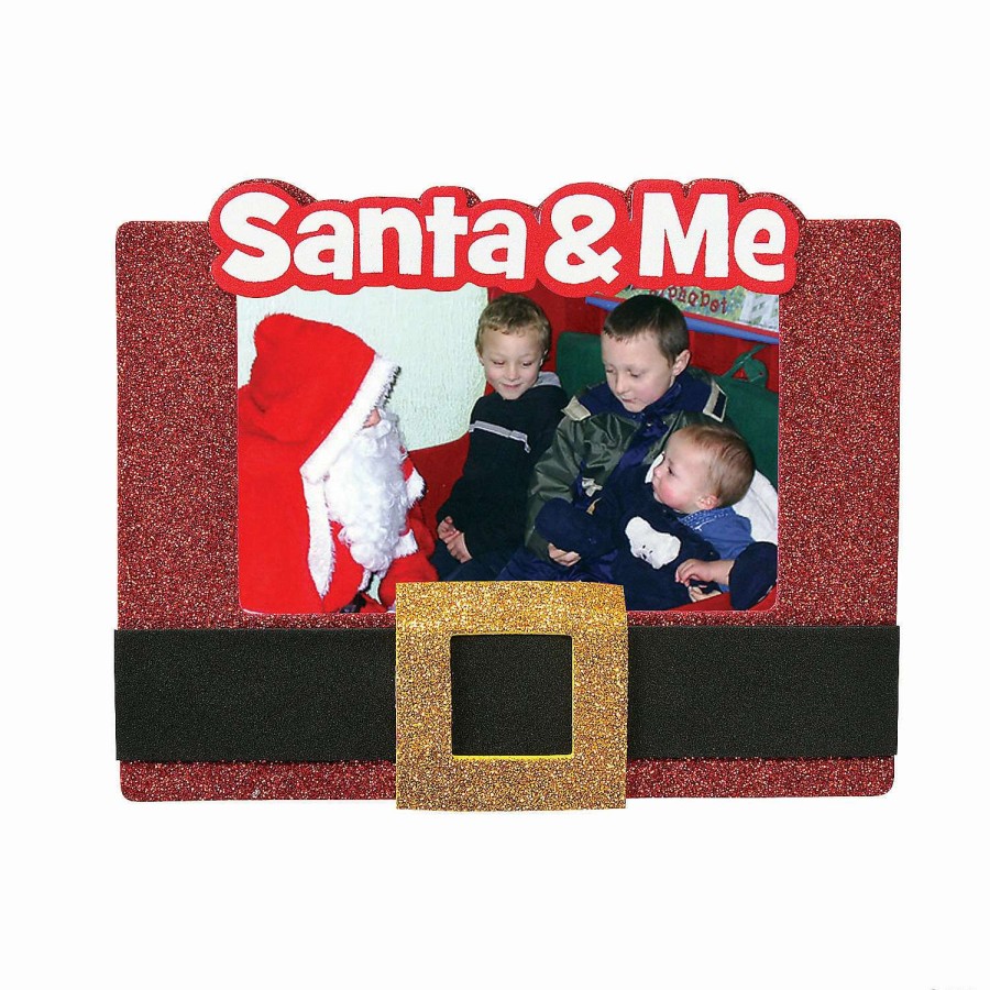 * | Santa'S Belt Christmas Picture Frame Magnet Craft Kit Makes 12