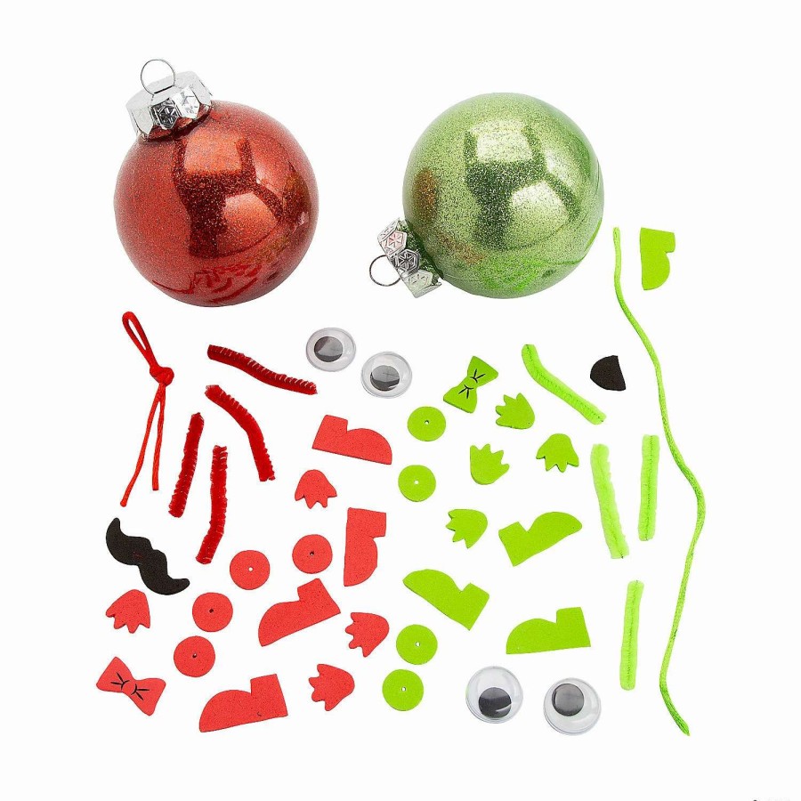 * | Silly Christmas Ball Ornament Craft Kit Makes 12