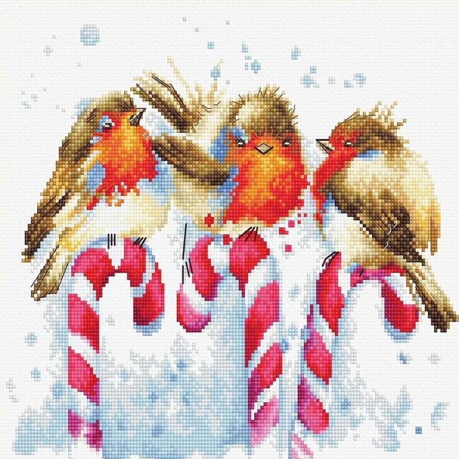 * | Luca-S Christmas Birds B1154L Counted Cross-Stitch Kit