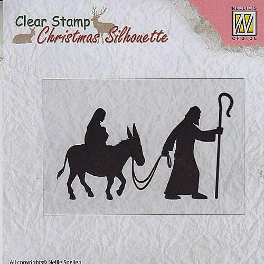 * | Nellie'S Choice Christmas Silhouette Clear Stamps Nativity