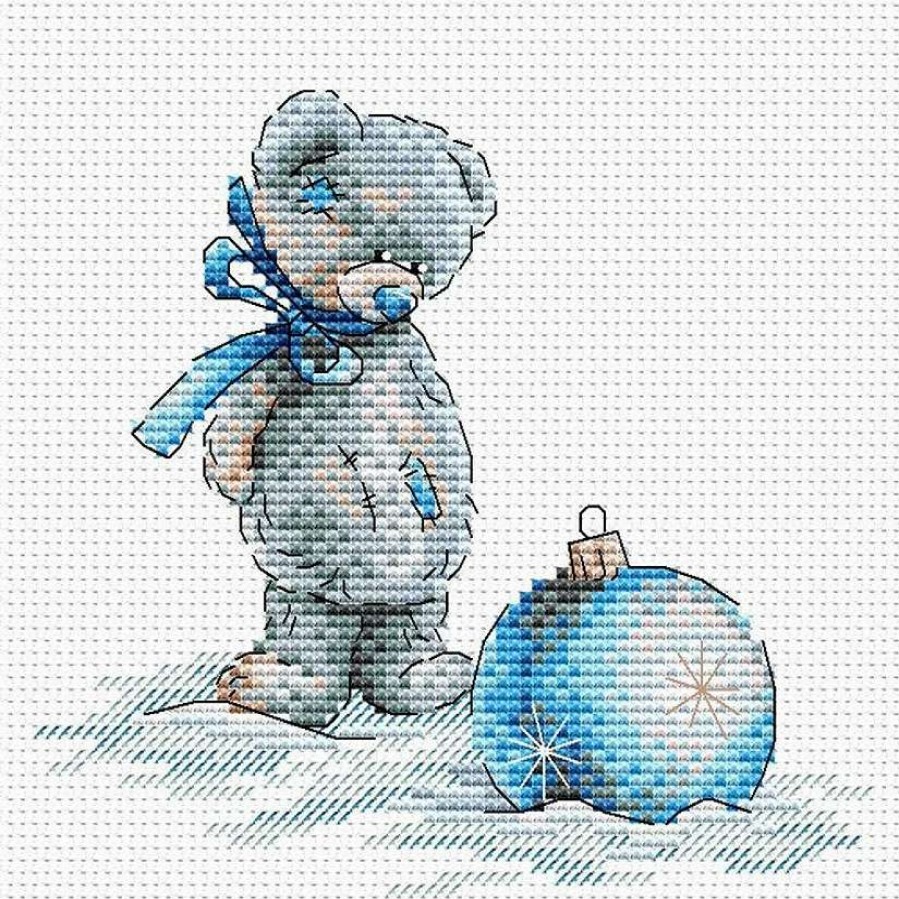 * | Mp Studia Christmas Bear M-101 / Sm-101 Counted Cross Stitch Kit