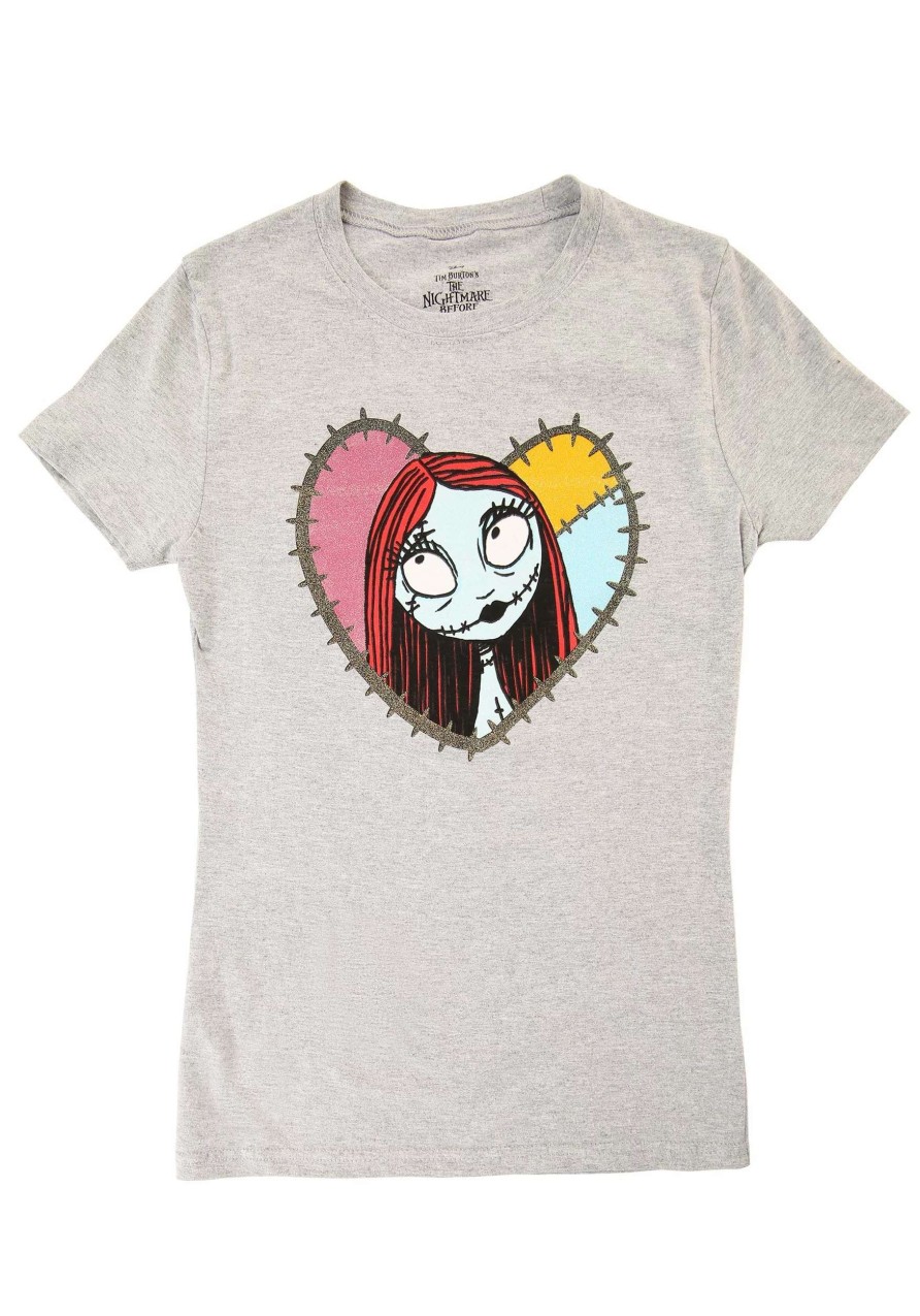 * | Nightmare Before Christmas Sally Stitch Heart Shirt For Junior